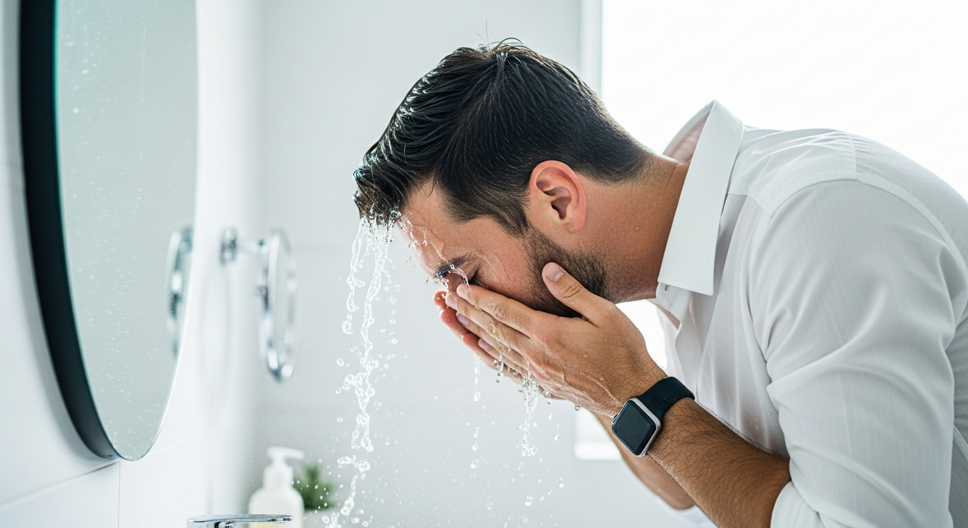 Apple Watchを装着したまま水仕事をする様子 - 防水機能で日常生活をそのまま